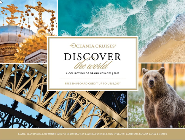 *** Oceania Cruises ***Discover The World Collection 2023