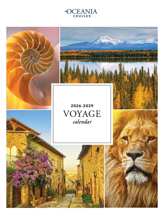 *** Oceania Cruises *** 2026-2029 Voyage Calendar
